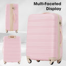 3 Piece Luggage Set Hardside Spinner Suitcase with TSA Lock