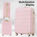 3 Piece Luggage Set Hardside Spinner Suitcase With Tsa Lock 20" 24" 28" by HouseOfZazla