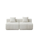 Modular Sectional Sofa With 2 Pillows, Symmetrical Design by HouseOfZazla