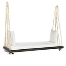 TOPMAX Patio Wooden Swing Chair