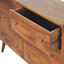 Large Curved Chest - Chestnut by Unique Piece Furniture