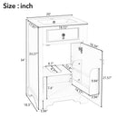 Elegant Bathroom Vanity With Ceramic Sink, Soft Close Door, Adjustable Shelf by Unique Piece Furniture