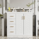 Bathroom Vanity With Sink Combo, Storage Cabinet, Freestanding Set With 3 Drawers & Soft Closing Doors by HouseOfZazla