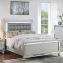 3 Piece Bedroom Set, Sleek Modern Bed With LED Nightstands by HouseOfZazla