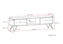 Hunter - Handcrafted TV Media Stand - Natural by HouseOfZazla