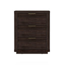 Evelyn - Nightstand With 3 Drawers, Smooth Rounded Edges by HouseOfZazla