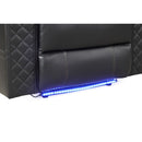 Benz - Power Recliner Set With LED Lighting And USB Charging by HouseOfZazla