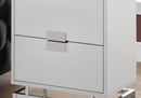 Accent Side Table, Storage Drawer, Modern Design