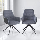 Hester - Arm Chair (Set of 2) - Gray by HouseOfZazla