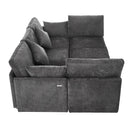 Sectional Sofa Modular U-Shaped With Ottoman & USB Ports