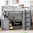 Loft Bed With Drawers, Desk, And Wardrobe by HouseOfZazla