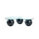 3 Ball Solid Glass Coffee Table