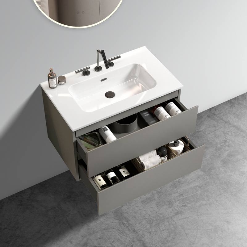 TIA 30" Wall Mount Space Grey Bathroom Vanity, photo 2 of 10