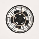 18" Farmhouse Ceiling Fans Light - Caged Ceiling Fan with Remote Control (3-Speeds Adjustable), Wood Rustic Enclosed Reversible Ceiling Fans for Bedroom, Living Room, Kitchen.