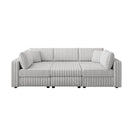 106.3" U-Shaped 6-Person Sofa with Ottoman