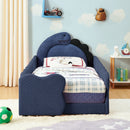 Cute Dinosaur Shaped Bed With Safety Guardrail, Toddler Frame by HouseOfZazla