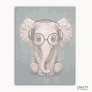 Baby Elephant With Headphones