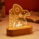 GobekUsa Baby Kids USB Night Light Personalized Children Name Lamp Custom Nursery Newborn Bedroom Home Decoration Birthday Souvenir Gift