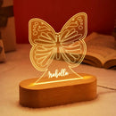 GobekUsa Baby Kids USB Night Light Personalized Children Name Lamp Custom Nursery Newborn Bedroom Home Decoration Birthday Souvenir Gift