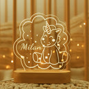 GobekUsa Baby Kids USB Night Light Personalized Children Name Lamp Custom Nursery Newborn Bedroom Home Decoration Birthday Souvenir Gift