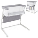 Baby Bassinet Bedside Crib with Adjustable Height Comfy Mattress by LJGDeals