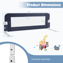 Foldable Bed Rail Swing Down Baby Bed Guard Rail by DirectDeals