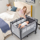 Portable Baby Playard with Changing Table Bassinet and Music Box by LJGDeals