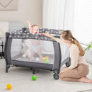 Portable Baby Playard with Changing Table Bassinet and Music Box by LJGDeals