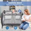 Portable Baby Playard with Changing Table Bassinet and Music Box by LJGDeals