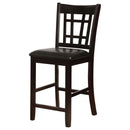 Lattice Back Counter Height Stools (Set of 2)