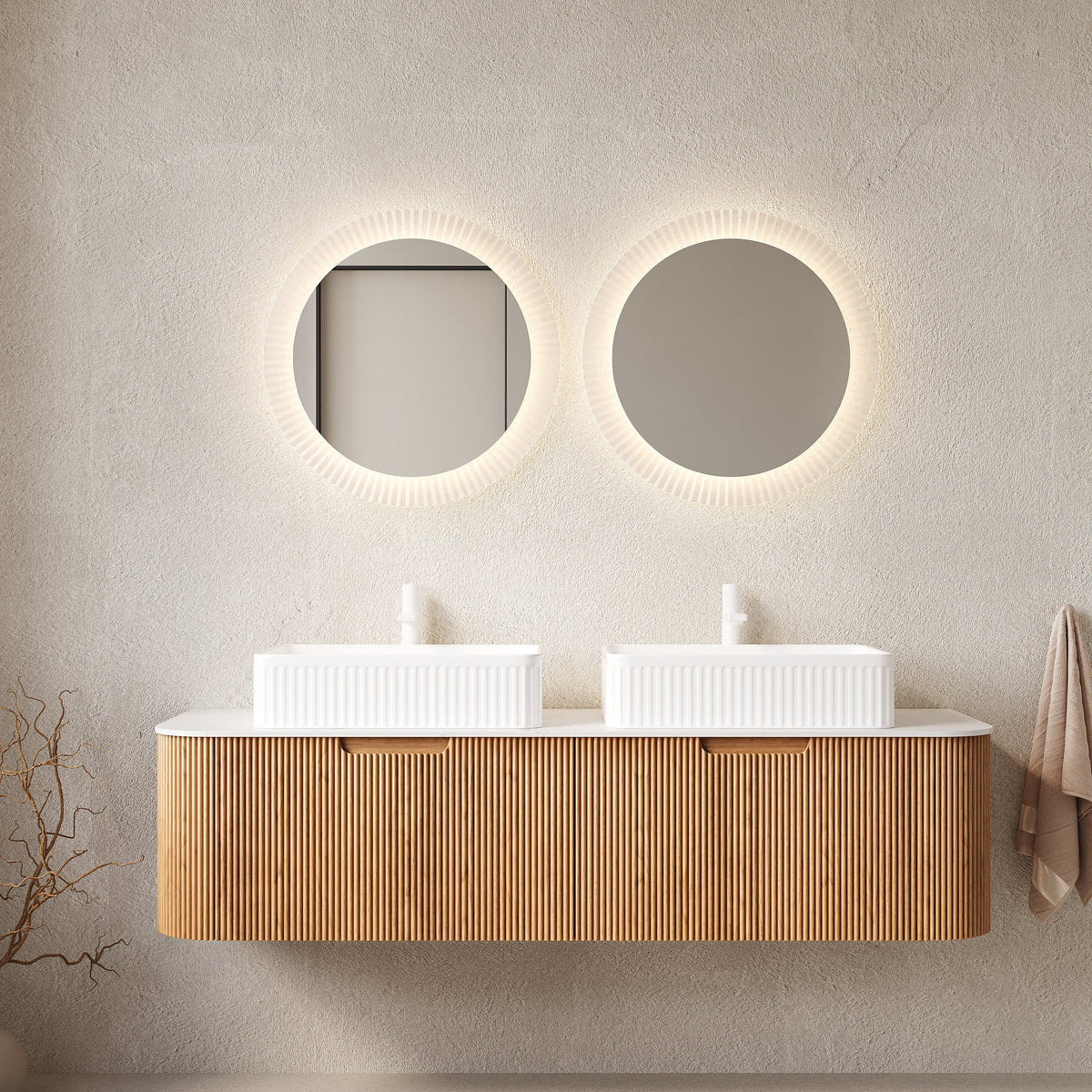 Dina 60" Bathroom Vanity & Sinks, photo 5 of 11