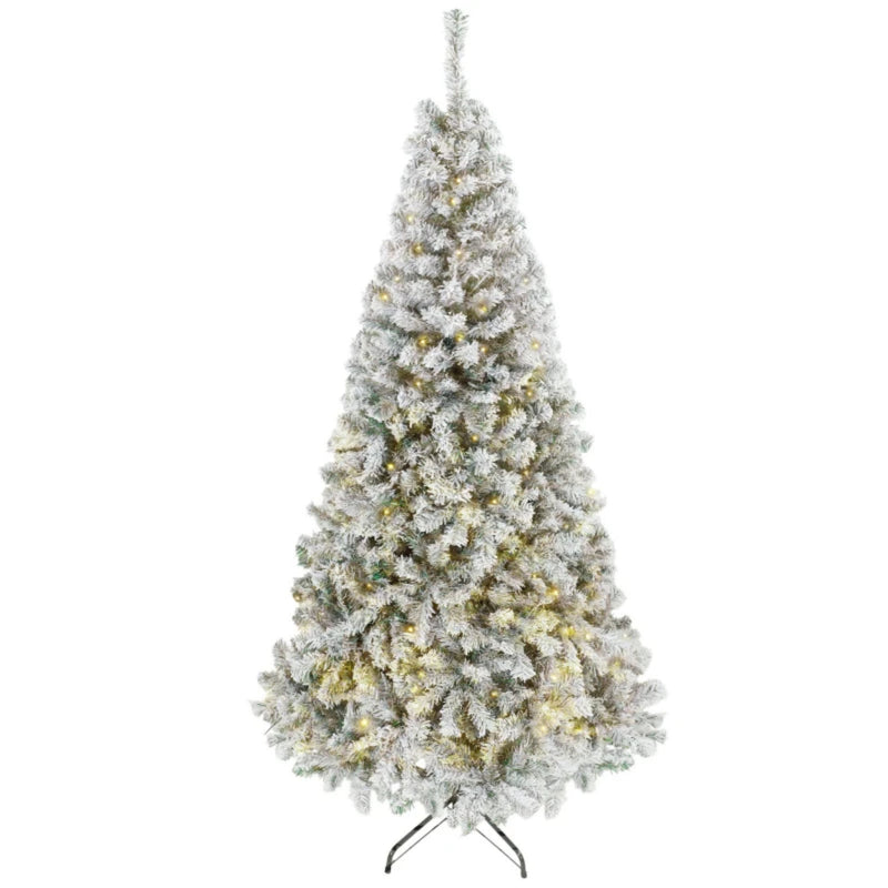 6 Ft Pre-Lit Flocked Fraser Fir Artificial Christmas Tree, photo 6 of 8