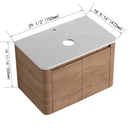 30" Wall-Mounted Bathroom Vanity with 2 Soft-Close Doors by HouseOfZazla