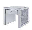 Noralie Mirrored & Faux Diamonds End Table
