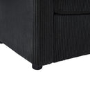 Sleeper Sofa With Foldable Mattress, USB Ports, Side Table & Storage Pocket