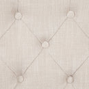 Gerardo - Side Chair (Set of 2) - Beige Linen & Weathered Espresso