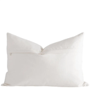 Aster Floral Block Printed Pillow Cover | Blue, Brown | Lumbar by Apartment No.3