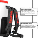 5 Gallon Gas Power Backpack Sprayer with Twin Tip Nozzle for Pesticides by Tomahawk Power