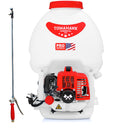 5 Gallon Gas Power Backpack Sprayer with Twin Tip Nozzle for Pesticides by Tomahawk Power