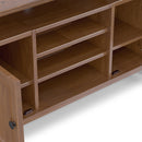 Amherst - TV Media Stand - Medium Saddle Brown