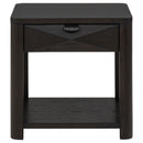 Marcelo Wood End Table with Drawer and Shelf Coffee