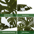 2 Pack Outdoor Throw Pillows, Waterproof & Fade-Resistant Patio Cushions (18x18 Inch, Green Leaf)
