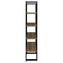 Mystrene - 4 Shelf Bookcase With Open Shelving Design - Black