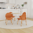 4 Piece Set Of Single Chairs With A Folding Square Table