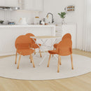 4 Piece Set Of Single Chairs With A Folding Square Table