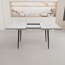Modern Extendable Dining Table And Chair Set For 2 - 6 People by HouseOfZazla