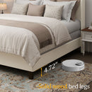 Platform Bed Frame With Tall Headboard And High Footboard by HouseOfZazla