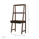 Ladder Desk, Ladder Style Display Shelf - Natural Wood / Brown by HouseOfZazla
