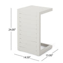 Aluminum Outdoor C-Shaped Side Table for Patio by HouseOfZazla