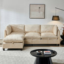96.5" L Shape Sectional Couch with Ottoman
